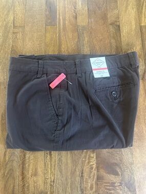 St. John's Bay Men's Dark Brown Classic Fit Chinos